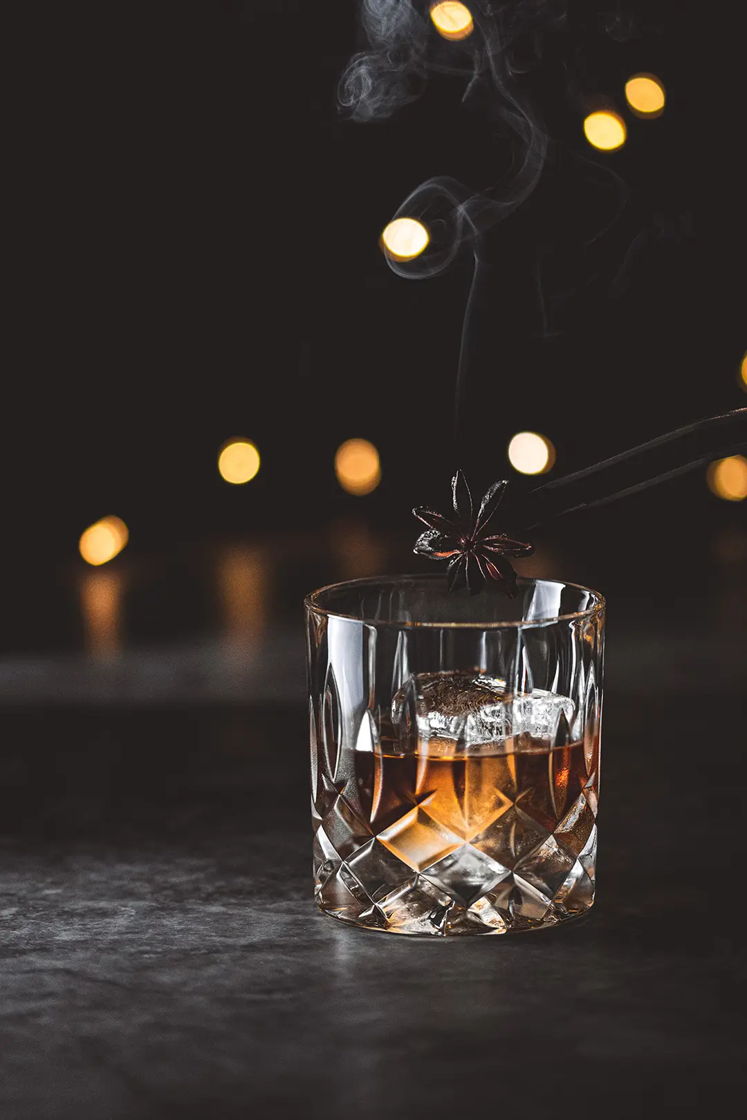 Whisky in glass